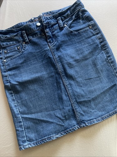 Jeansrock knielang hellblau - jeansrock,