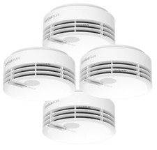 Hekatron Genius Plus Rauchmelder - 4er Pack inkl. Klebepad # Version 2025 #