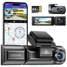 AZDOME 3CH Dashcam 4K+1080P+1K