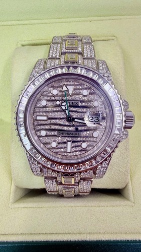 Rolex iced out gmt master - rolex, gmt-master
