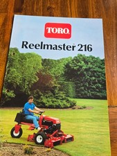 TORO Spindelmäher Reelmaster 216 Traktor Schlepper Prospekt Brochure d
