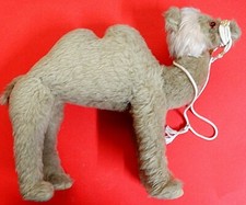 Kamel Stofftier Dekoration 38 x 28 cm aus Tunesien*Knopfaugen, Zaum m. Goldfaser