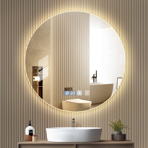 Badspiegel led rund touch - badspiegel,