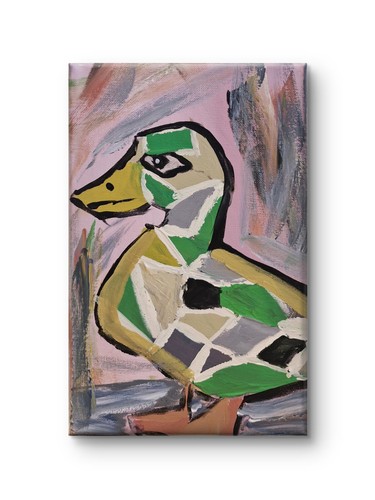 Kubistische ente geometrisch - kubistische,