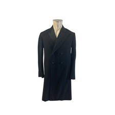 Mantel coat Gehrock vintage schwarz Herren Klassisch Gr.  S Jacket TJ3-1