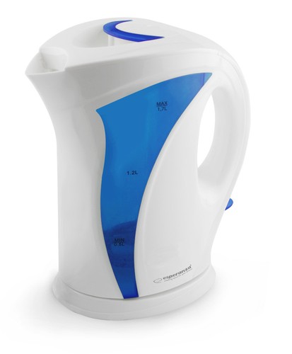Wasserkocher weiss blau - weiss,