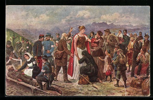 Künstler die hilfreiche - künstler-ak,