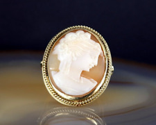 Ring 585 Gold Kamee 17,4 mm  - bezaubernd & nostalgisch schön