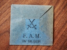 original Verleihungstüte Ordenstüte Friedrich August Medaille in Silber