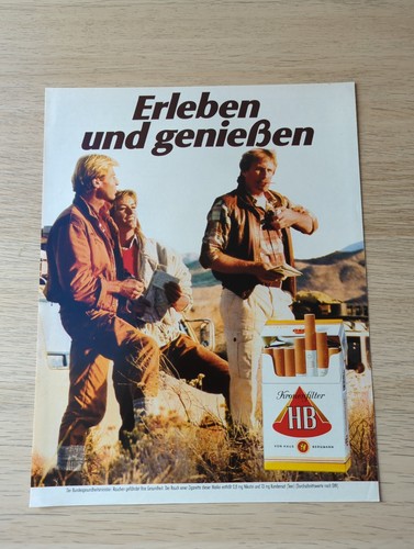Zigaretten werbeanzeige - hb,