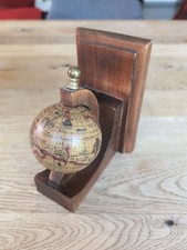 Buchstütze Deko Globus Holz