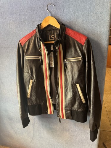 Lässige lederjacke biker - lässige,