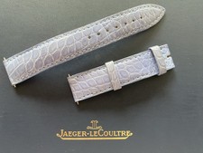 Original Jaeger LeCoultre Armband für Reverso Duetto Krokodilleder Blau, Damen