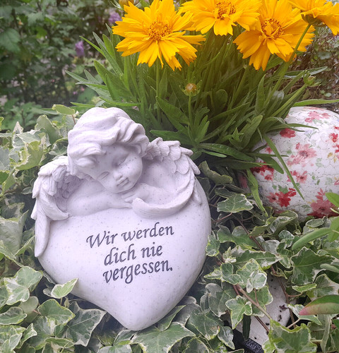 Grabschmuck trauer engel herz - trauer,