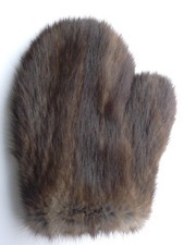 Echtfell Handschuh Massage