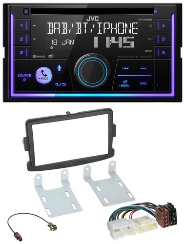 Jvc mp3 usb - 2din, bluetooth