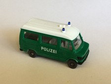 Wiking Mercedes L 207 D Kombi Hochdach Polizei o.Z. Blaulicht Typ E klein (502)