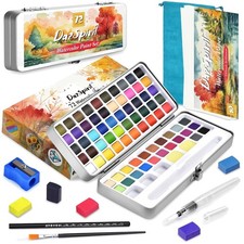72 Aquarellfarben Set