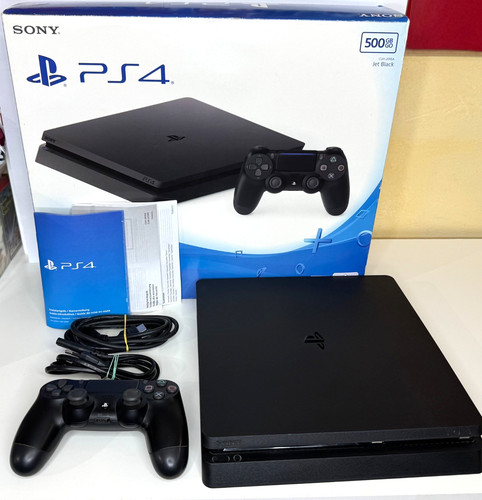 Sony playstation slim 500gb - playstation, 4