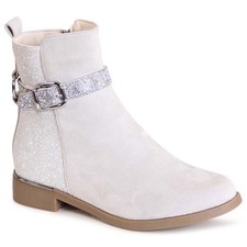 Damen Glitzer Stiefeletten Booties Velours Ankle Boots