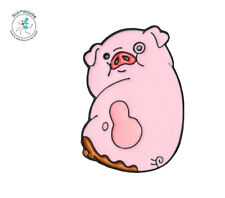 Anstecker Glücksschwein Schwein Anime Glück Talisman Glücksbringer Geschenkidee