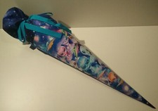 selbstgenähte Unikat handmade Schultüte Stoff Alien Weltall Galaxie Ufo Himmel