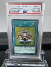 YuGiOh ? GEM MINT PSA 10 ? | Toon Kingdom | 1st Edition Secret Pharaoh‘s Rare