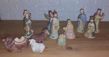 11 Krippenfiguren aus Ton