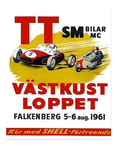 Vintage rennplakat wandkunst - vintage,