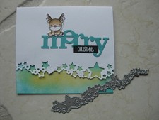 Sterne Border Weihnachten - Stanzschablone Stanze