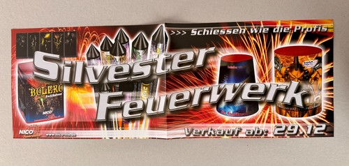 Nico feuerwerk plakat vintage - nico,
