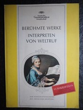 Alter Katalog , Deutsche Grammophon , "Berühmte Werke , Interpreten ...." , 1964