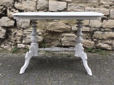 Kleiner Esstisch im Shabby Chic Gründerzeit um 1900 Küchentisch weiß Eiche