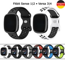 Fitbit Silikon Armband Sense 1 2 Versa 3 4 Fitness Ersatzband Sport Smart Watch