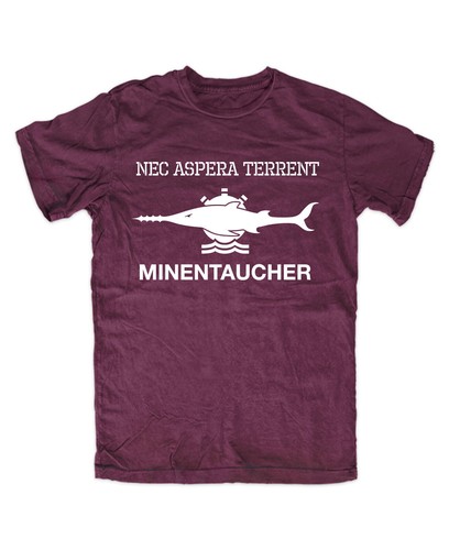 Minentaucher shirt burgund - minentaucher, t-shirt