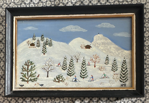 Gemälde winterlandschaft - gemälde,