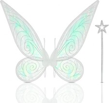 Orifinter Feenflügel Erwachsene, Schmetterlingsflügel Feen Kostüm Damen, Fa
