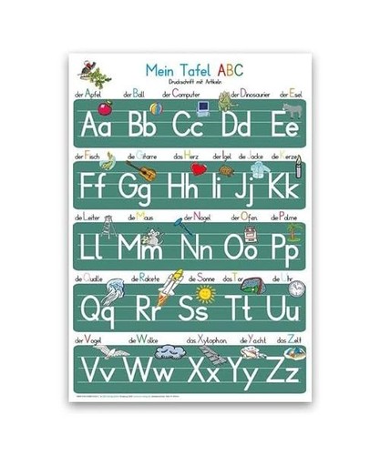 Mein tafel abc druckschrift - tafel-abc, in