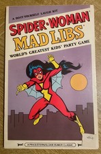 SPIDER-WOMAN MAD LIBS KIDS' PARTY GAME 1981