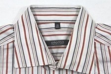 ETERNA EXCELLENT HEMD BRAUN weiß GRAU ROT GESTREIFT LANGARM 40 WIE NEU #E3428