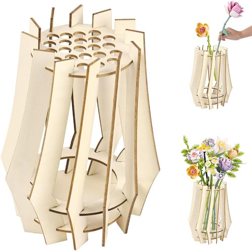 Holz vase für blumen - holz,