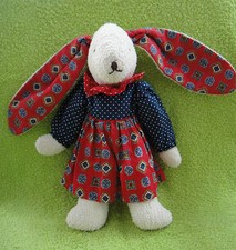 Kuscheltier : Schmusetier : Käthe Kruse : Frottee Hase Rabbit weiß