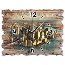 BM Holz Wanduhr leise lautlos