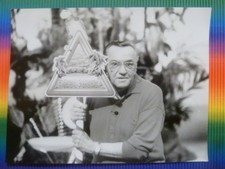 Foto Moderator HEINZ SCHENK - SW Pressefoto Vintage 80ger Jahr - ZUM BLAUEN BOCK