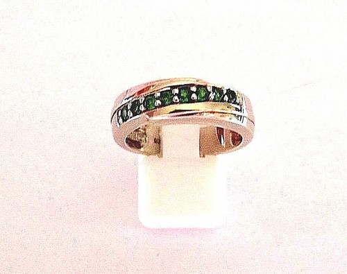 Russischer diopsid silber ring - diopsid, silber-ring