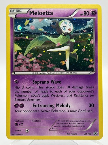 Meloetta holo black star - black,