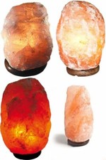 Kristall Salz Lampe Nacht Tisch Leuchte Pakistan suedlich des Himalaya Gebirges