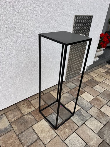 Blumensäule metall schwarz - blumensäule,