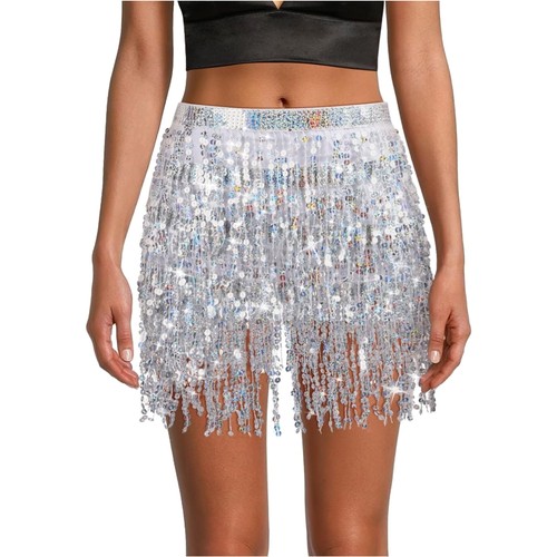Damen glitzer quastenrock - damen,