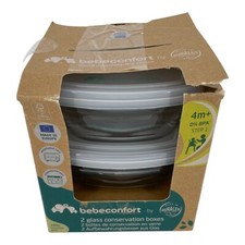 Bebeconfort Duralex Vorratsdosen aus Glas - BPA-frei - 2 Stück - Made Frankreich